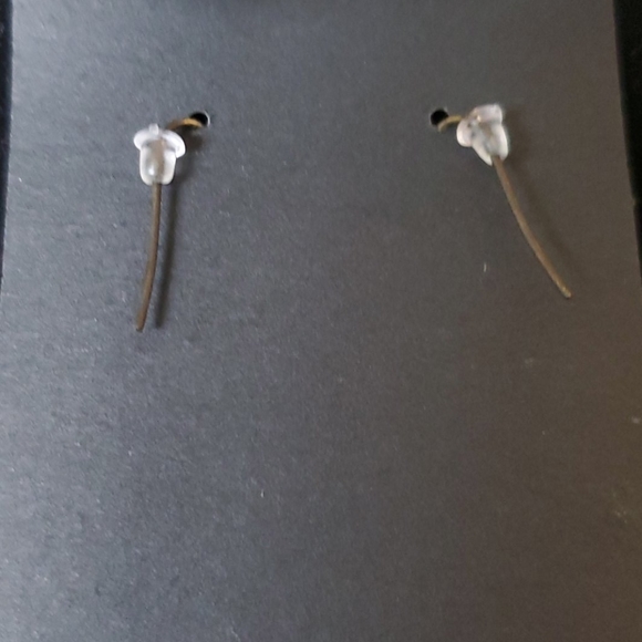 Tiger Eye, Leather, & Bronze Necklace/Earring Set - Picture 3 of 5